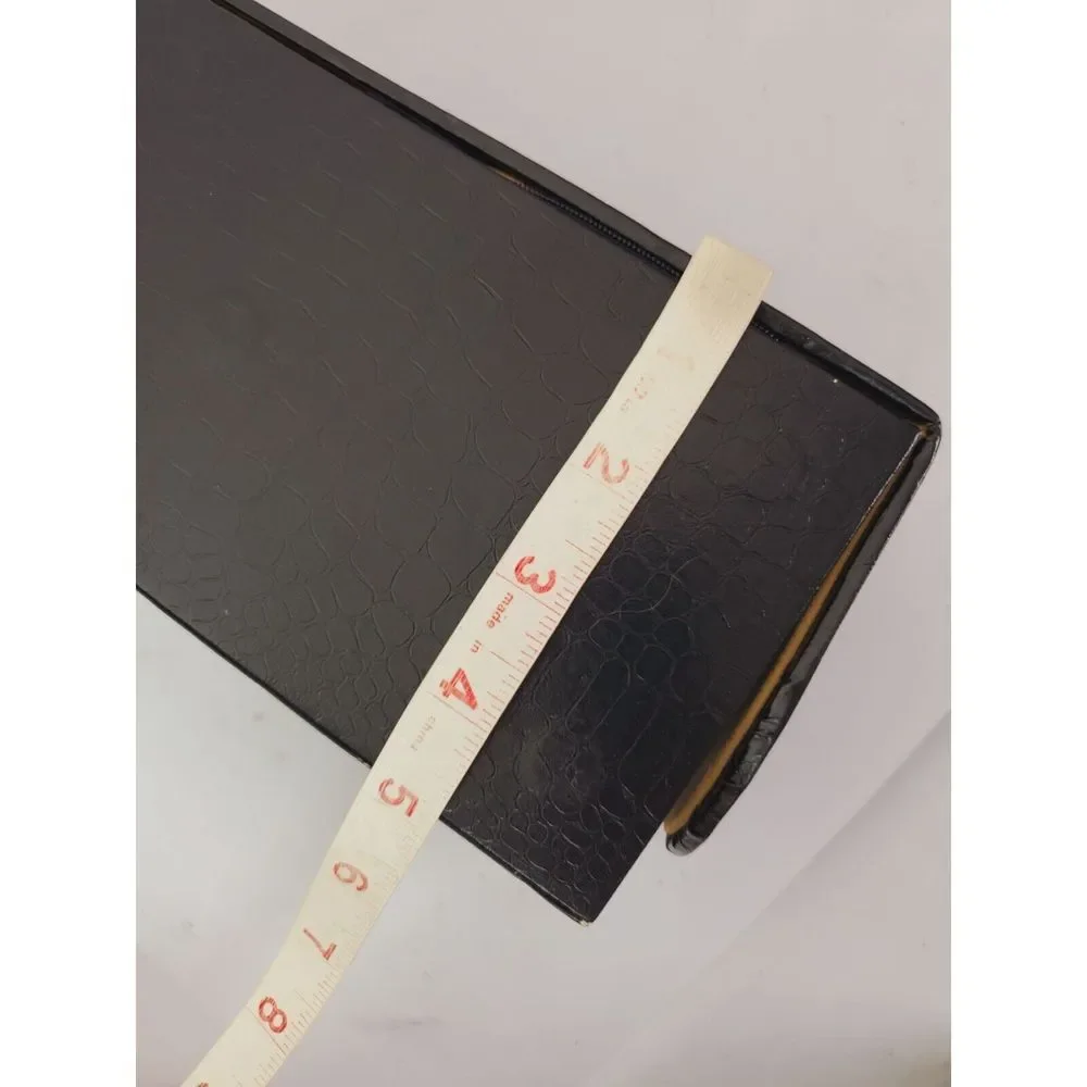 Faux Leather Black Craft‎ Tool/Makeup Brush Holder Snap Close